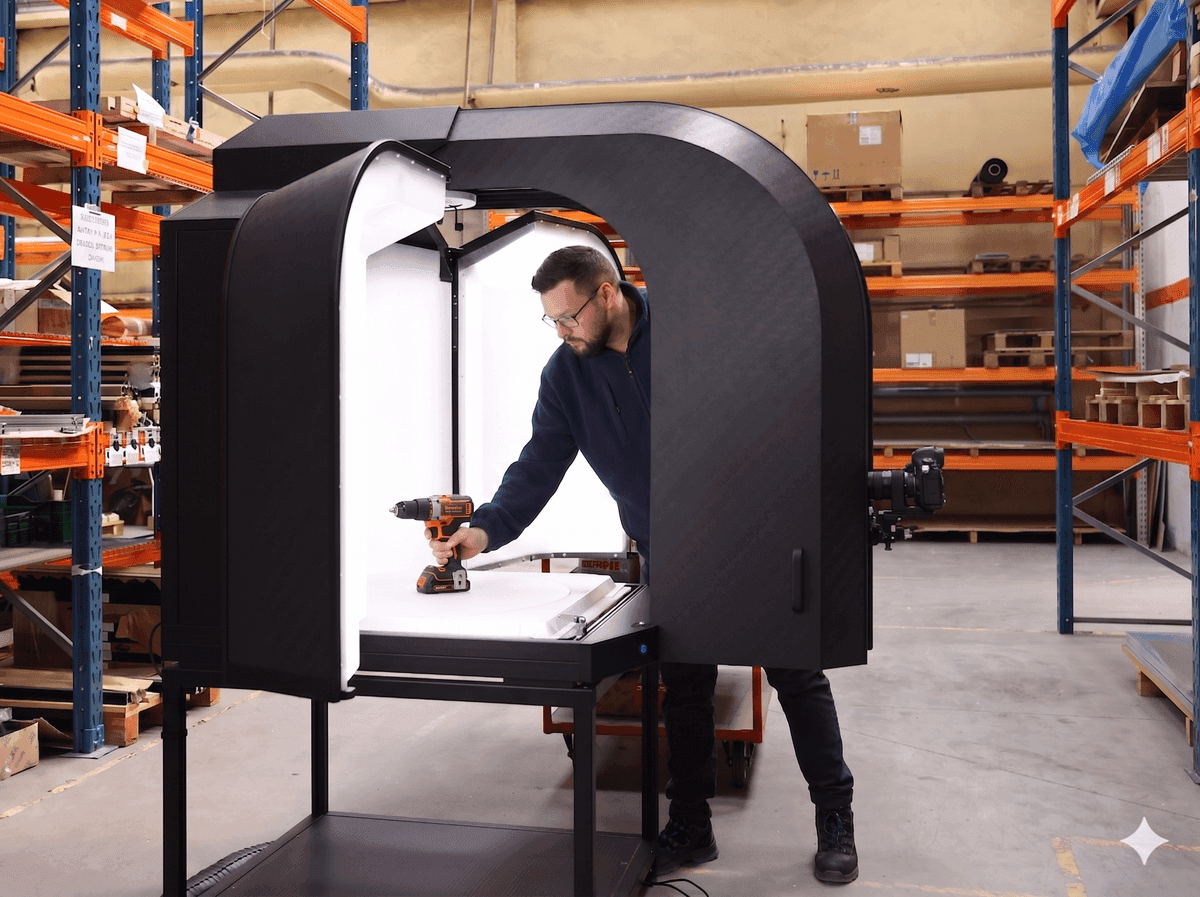 flujo de trabajo de digitalización industrial Orbitvu