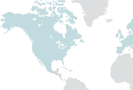 North America partner coverage map