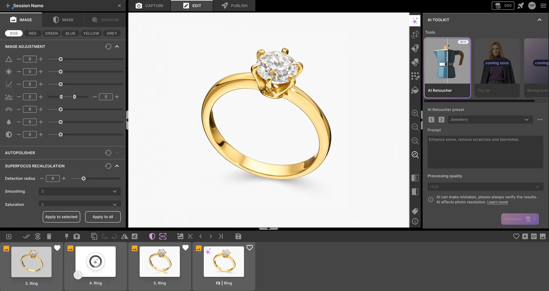 Orbitvu Station software interface preview
