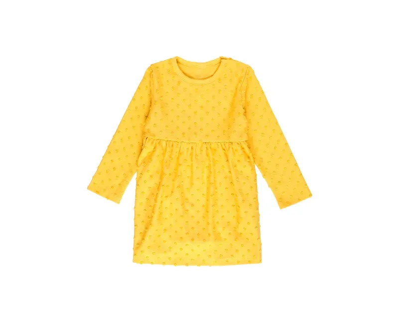 Packshot de foto plana de vestido amarillo