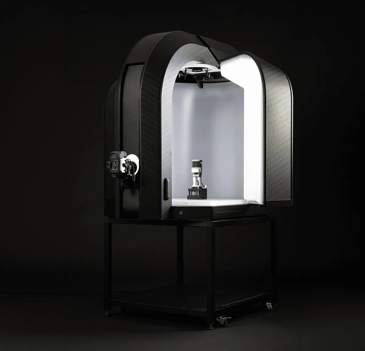 Dispositivo Alphashot XL G2, foto de estudio en ángulo