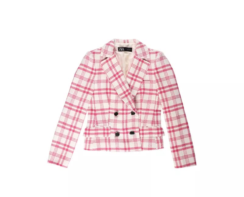 Packshot de foto plana de chaqueta de mujer