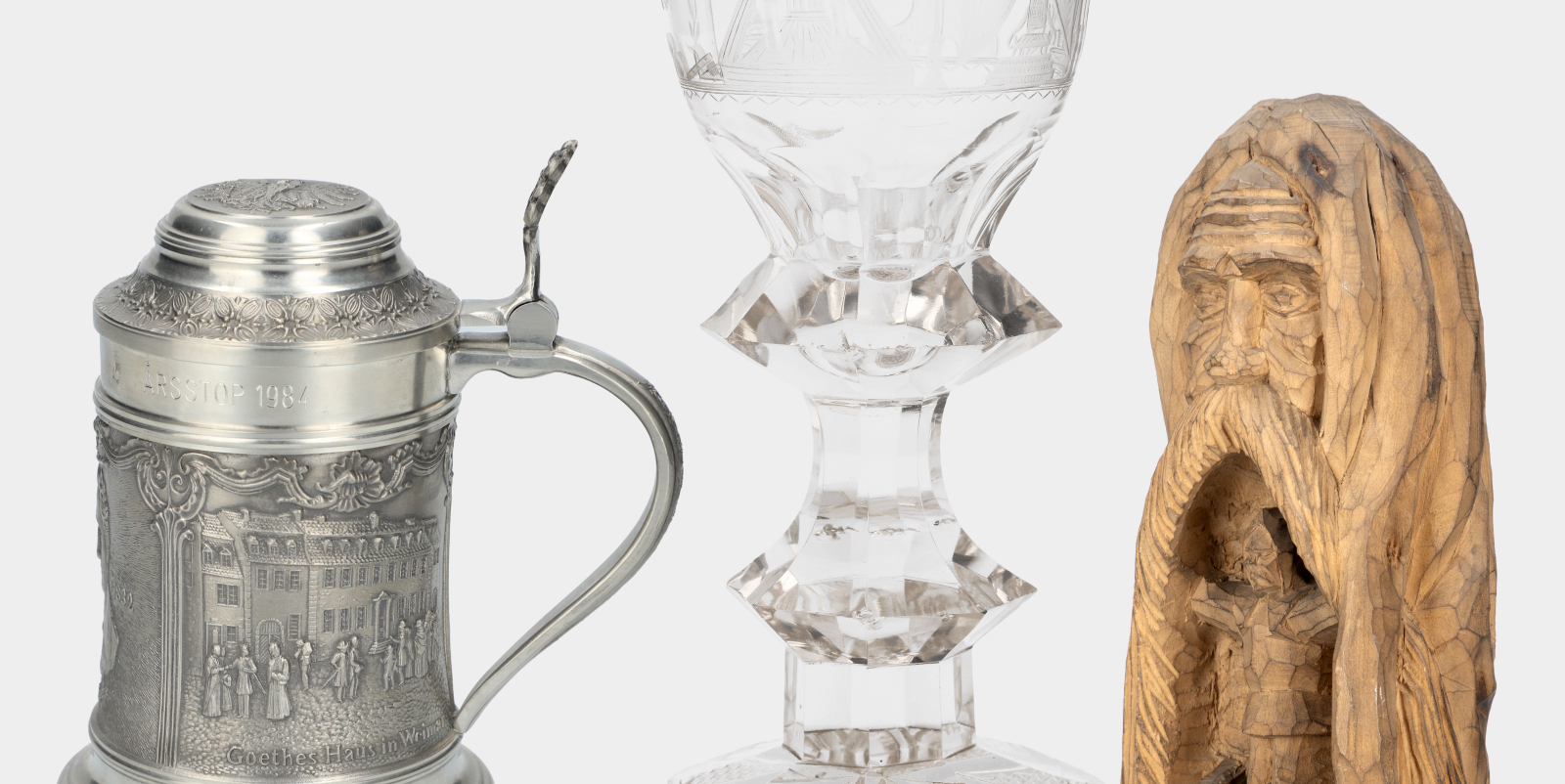 tres antigüedades fotografiadas en Alphashot XL