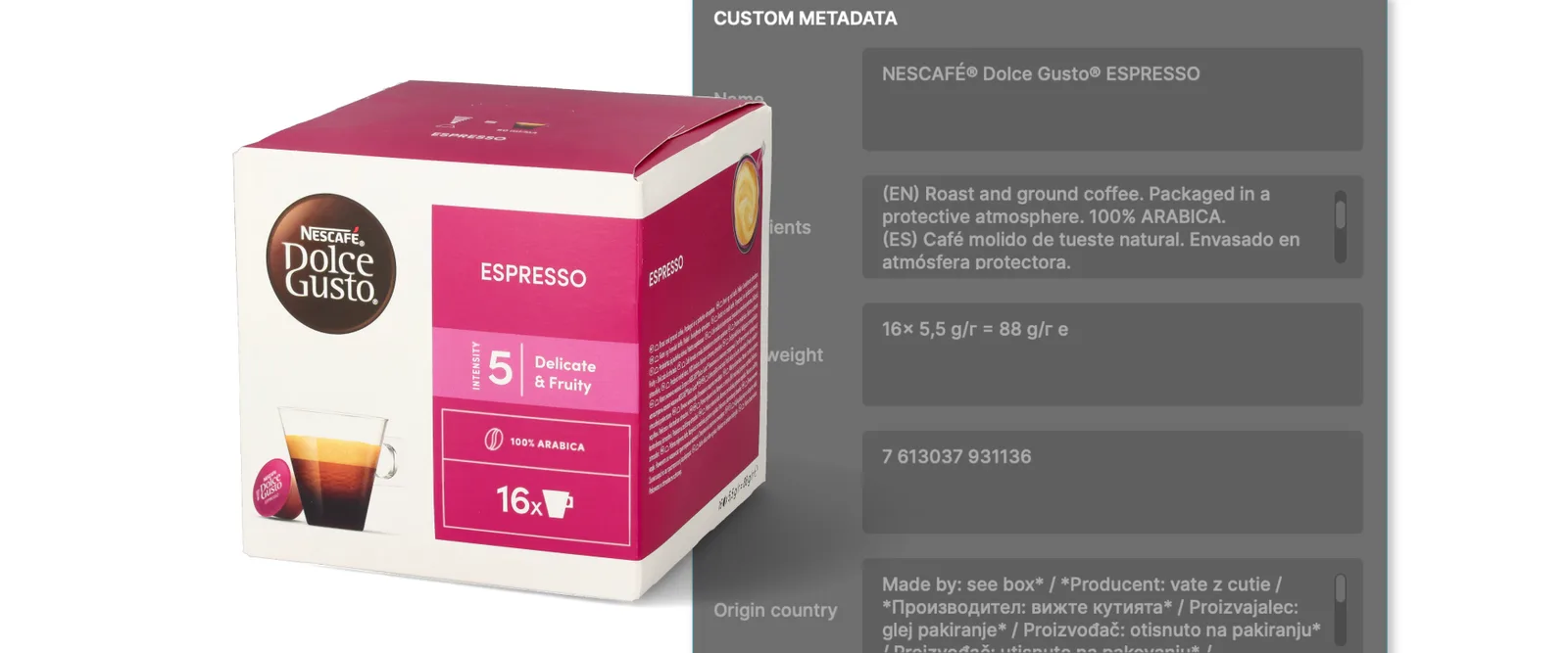 AI OCR de Orbitvu - extrae etiquetas, números de pieza y datos de producto de las imágenes