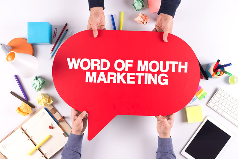 Word of mouth marketing illustration