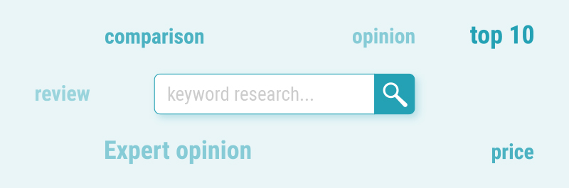 Keyword research illustration
